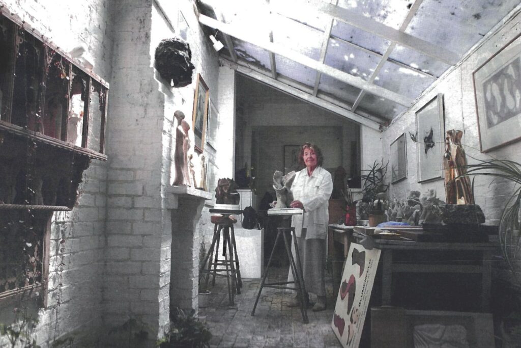 In the studio helaine blumenfeld sculptor