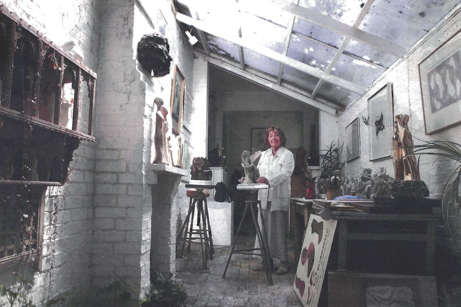 In the studio helaine blumenfeld sculptor