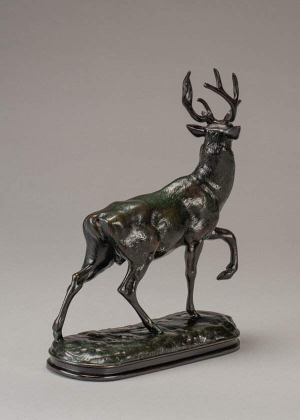 Barye, Antoine Louis Deer With Raised Front Leg 4
