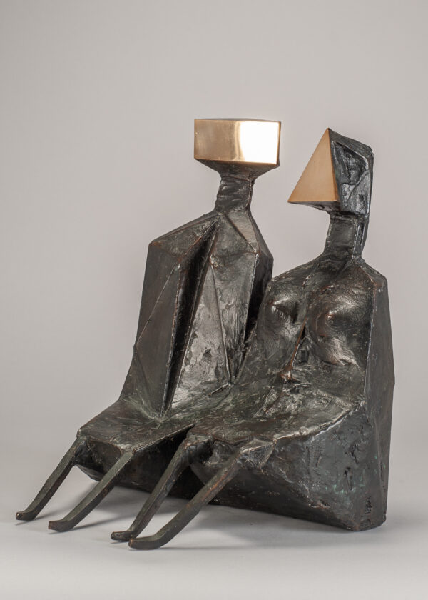 Chadwick, Lynn Maquette Two Sitting Figures