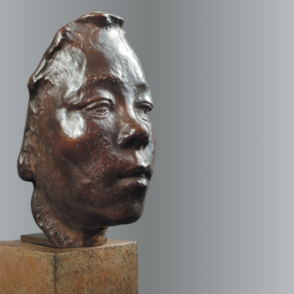 Rodin, Auguste Mask of Hanako, Study Type E (Square)